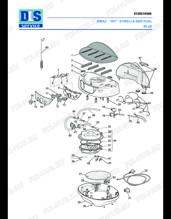 Схема №2 STIRELLA 8600 DUAL с изображением Электрорегулятор для электроутюга DELONGHI 7328154200