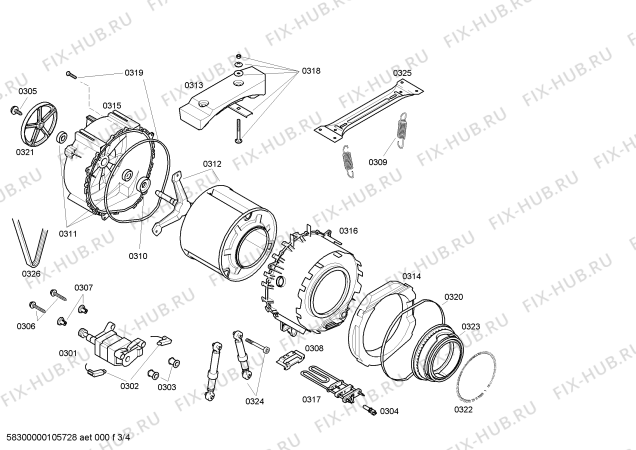 Схема №3 WFL2864 Maxx WFL 2864 с изображением Панель управления для стиралки Bosch 00442161