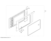 Схема №3 HMT85ML23 с изображением Дверь для духового шкафа Bosch 00687744