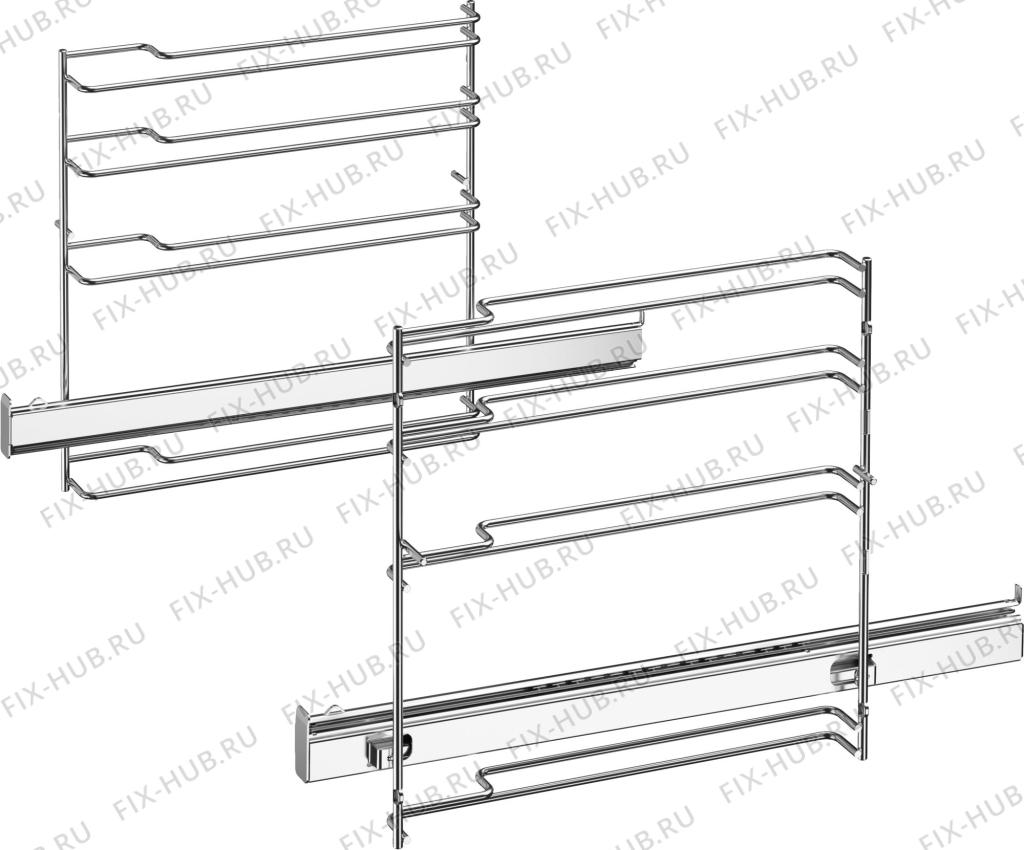 Большое фото - Выдвижные телескоп. направляющие, 1 ур. для плиты (духовки) Siemens 00577525 в гипермаркете Fix-Hub