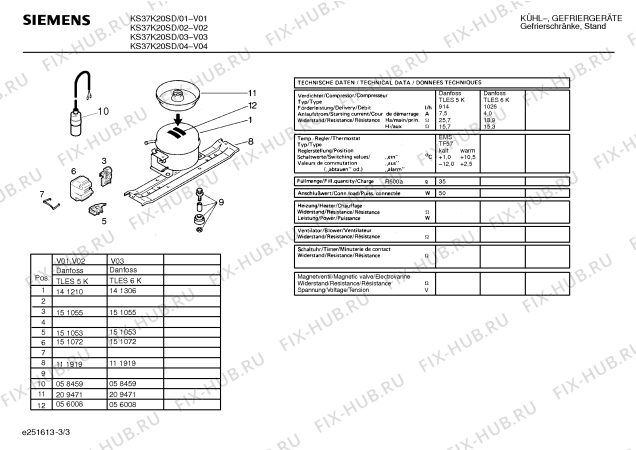 Схема №2 KS27R10IE с изображением Инструкция по эксплуатации для холодильной камеры Siemens 00517131