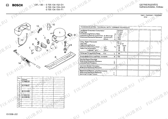 Взрыв-схема холодильника Bosch 0705134152 GFL130 - Схема узла 02