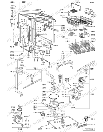 Схема №2 ADP 7979/1 с изображением Монтажный набор для электропосудомоечной машины Whirlpool 480131000223