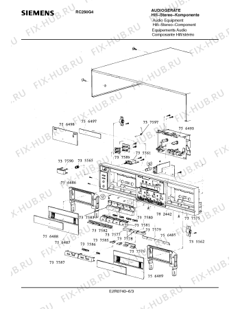 Взрыв-схема аудиотехники Siemens RC250G4 - Схема узла 03