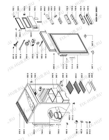 Схема №1 KVMC 1554/2 с изображением Поверхность для холодильника Whirlpool 481945858385