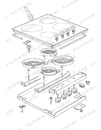Схема №1 LCHS60 с изображением Электрорегулятор для духового шкафа DELONGHI 2183009384
