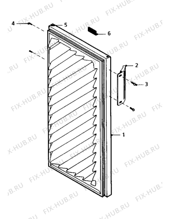 Взрыв-схема холодильника Acec SV1101 - Схема узла Refrigerator door