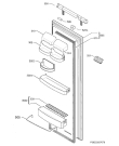 Схема №1 QR335I с изображением Дверь для холодильной камеры Aeg 2256529039