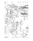 Схема №2 ADG 994 WH с изображением Обшивка для электропосудомоечной машины Whirlpool 481245370218