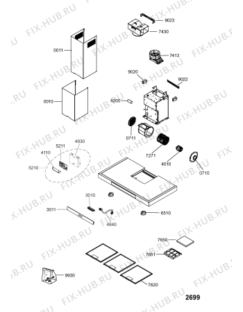 Схема №1 AKR 562 IX с изображением Спецнабор для вентиляции Whirlpool 480122101866