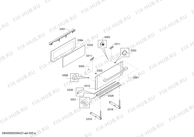 Схема №7 J1ACE2HW0B с изображением Ручка двери для плиты (духовки) Bosch 11024986