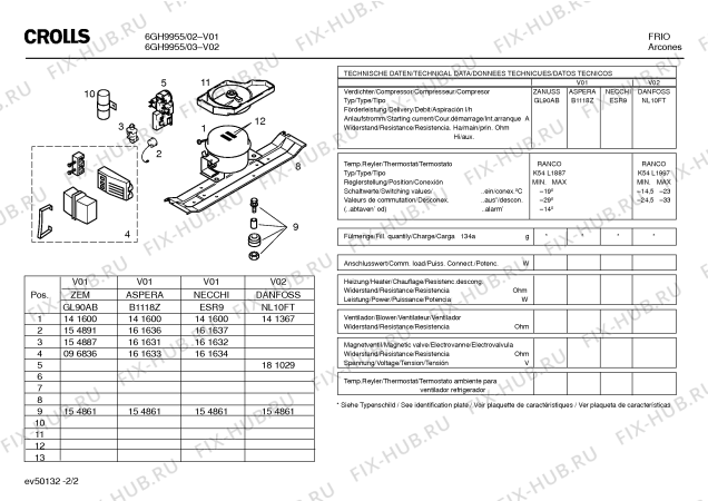 Схема №2 6GH9955 с изображением Дверь морозильной камеры для холодильника Bosch 00234741