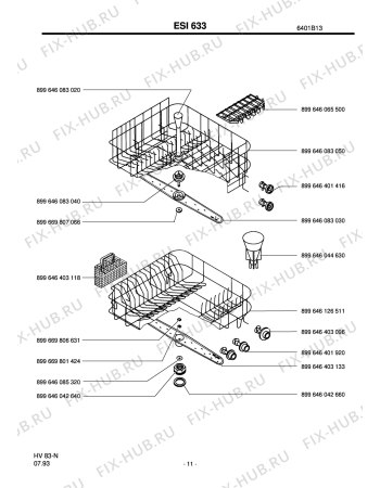 Взрыв-схема посудомоечной машины Electrolux ESI633-D - Схема узла Section5