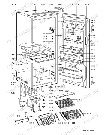 Схема №1 KRIF 2200/A с изображением Блок питания для холодильной камеры Whirlpool 481227128538