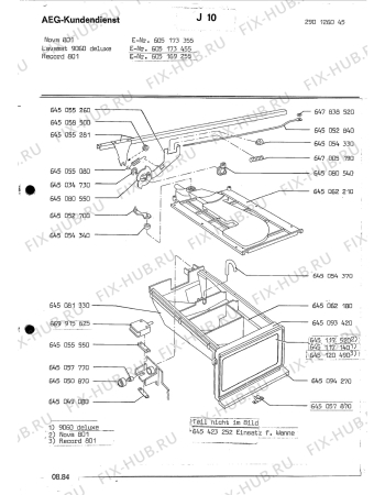 Взрыв-схема посудомоечной машины Aeg LAVRECORD 801 - Схема узла Section8