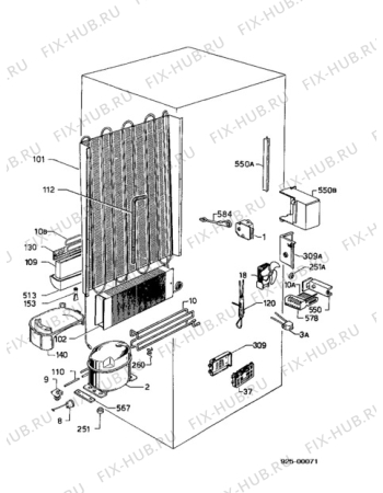 Взрыв-схема холодильника Electrolux ER3034B - Схема узла Functional parts