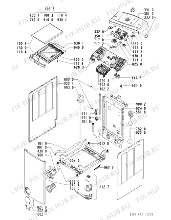 Схема №2 AWE65156 (F092316) с изображением Шарикоподшипник для стиральной машины Indesit C00318643