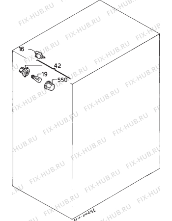 Взрыв-схема плиты (духовки) Privileg 005.784 4 - Схема узла Electrical equipment 268