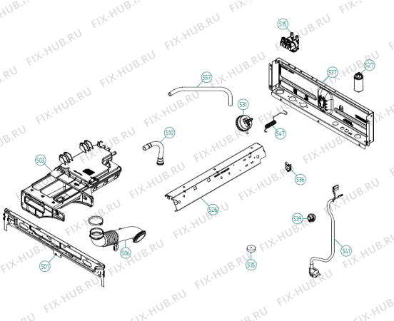 Схема №4 FT422 SE   -White (338984, WM70.1) с изображением Обшивка для стиральной машины Gorenje 502496