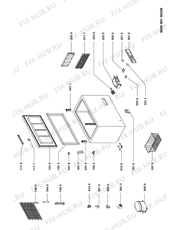 Схема №1 AFG 093/G с изображением Винтик для холодильной камеры Whirlpool 481941719151