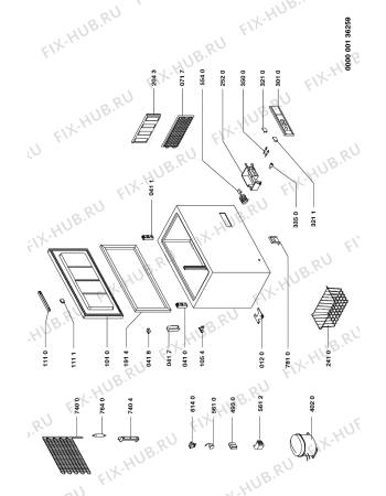 Схема №1 AFE 940 с изображением Покрытие для холодильной камеры Whirlpool 481946279474