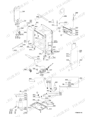 Схема №1 ADG 161 с изображением Накопитель для посудомойки Whirlpool 480140100127