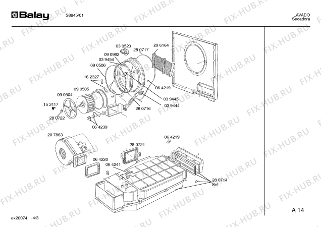 Схема №3 S8945 с изображением Переключатель для сушилки Bosch 00150184