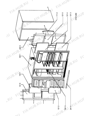 Схема №6 KGN 7070/IN с изображением Труба для холодильной камеры Whirlpool 481253018014