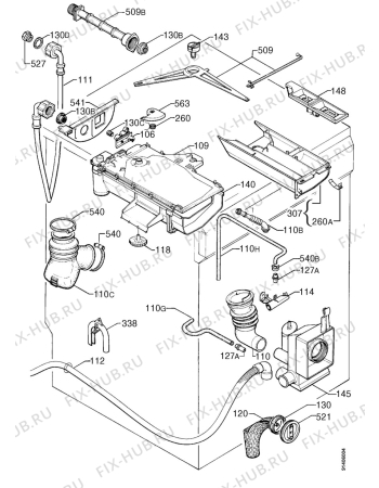 Взрыв-схема стиральной машины Zanussi FL15 - Схема узла Hydraulic System 272