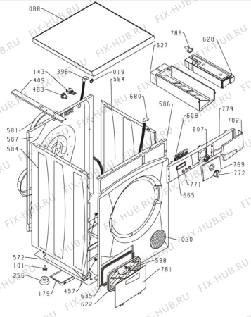 Взрыв-схема стиральной машины Upo T7710D (297472, SPK2) - Схема узла 02