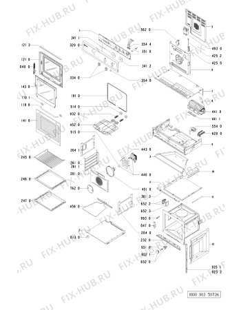 Схема №1 BMZ3002 IN с изображением Обшивка для духового шкафа Whirlpool 481945358896