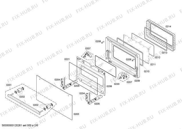 Схема №4 HBC86P751N с изображением Панель управления для плиты (духовки) Bosch 00661910