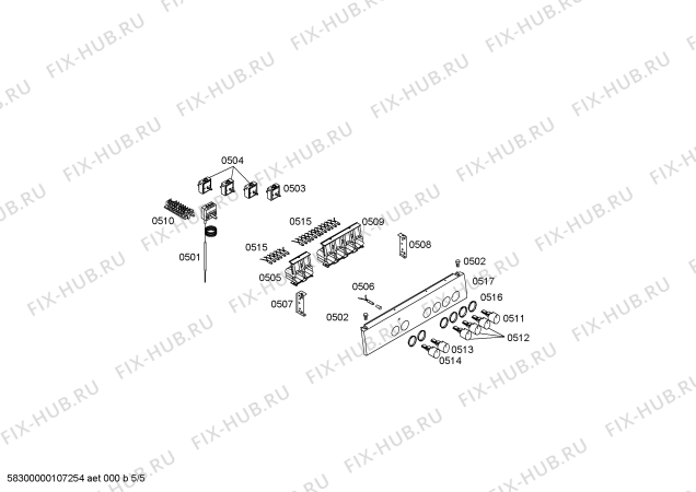 Схема №5 HSN852HEU с изображением Стеклокерамика для духового шкафа Bosch 00242830