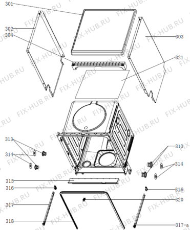 Взрыв-схема посудомоечной машины Gorenje GS62010WUK (588562, WQP12-7605V) - Схема узла 03