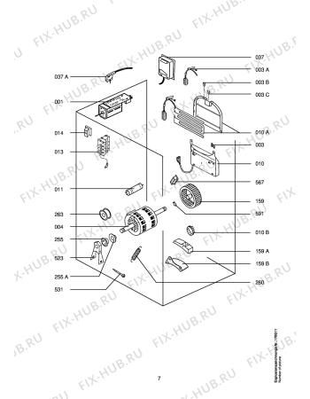 Взрыв-схема стиральной машины Aeg LTHADK - Схема узла Electrical equipment