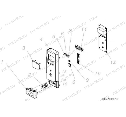 Взрыв-схема микроволновой печи Zanussi ZFG21210WA - Схема узла Section 5