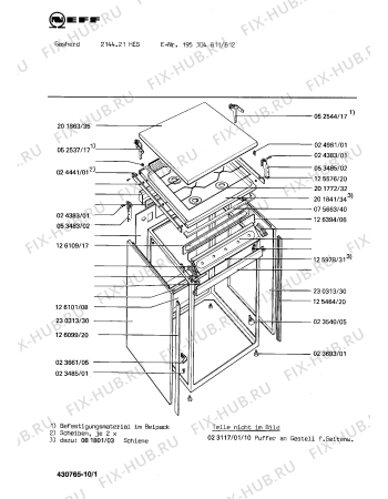 Схема №6 195304812 2144.21HES с изображением Заклепка для духового шкафа Bosch 00024277