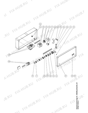 Взрыв-схема комплектующей Aeg HSWI30P - Схема узла Electrical-/gas-equipment