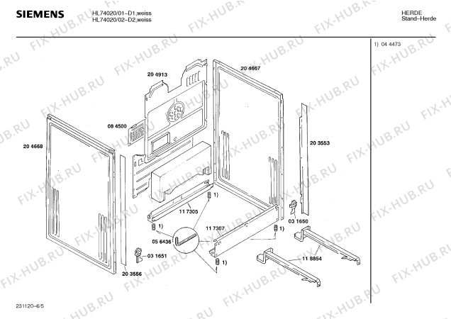 Схема №4 HL66121 с изображением Вспомогательный инструмент для плиты (духовки) Siemens 00056436