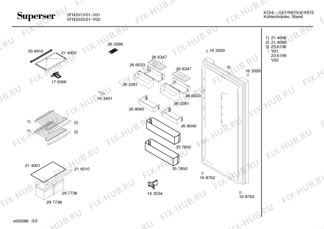 Схема №3 5FN3333 с изображением Контейнер для холодильника Bosch 00268040