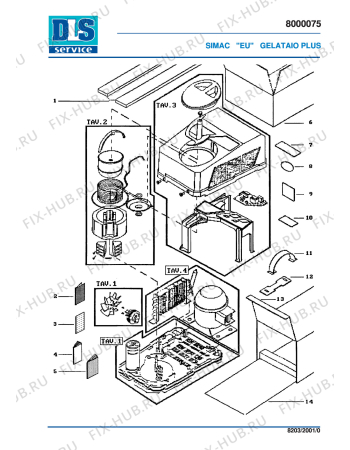 Схема №5 GC2000E FAMILY PLUS с изображением Крышечка для электромороженицы DELONGHI SC2103030