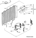 Схема №1 AGS57200S0 с изображением Часть корпуса для холодильной камеры Aeg 2251471898