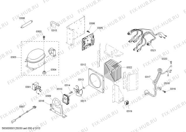 Схема №12 KBUDT4275E с изображением Регулировочная плата для посудомоечной машины Bosch 00644016