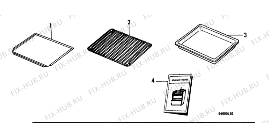 Взрыв-схема посудомоечной машины Elektro Helios SG740 - Схема узла H10 Oven Furniture, Users manual