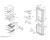 Схема №2 K5880X0 с изображением Дверь морозильной камеры для холодильника Bosch 00680170