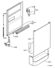 Схема №1 715/495 09/50220 с изображением Дверь для электропосудомоечной машины Aeg 1524372016