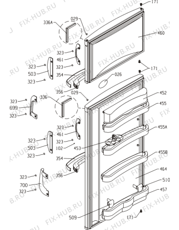 Схема №1 SFP280WA (125802, HTS2866) с изображением Лоток (форма) для холодильной камеры Gorenje 647790