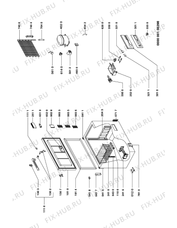 Схема №1 GTL 2843/2 WS с изображением Дверца для холодильника Whirlpool 481944268735