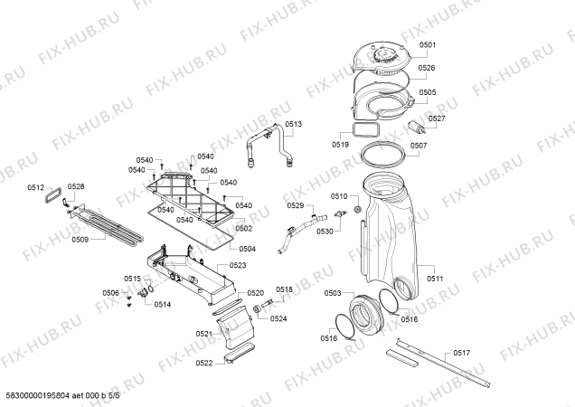 Схема №3 WKD24361EE, 7/4 kg с изображением Ручка для стиральной машины Bosch 12009092