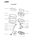 Схема №2 VC102400/90 с изображением Часть корпуса для электромультиварки Seb SS-990996